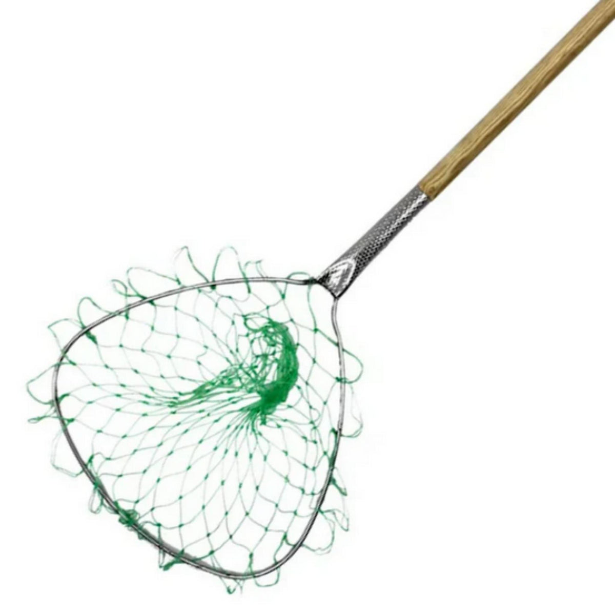 Tsunami Wood Handle Bait Net - Green