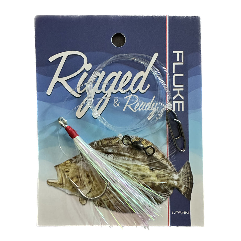 U980 Rigged & Ready Fast Snap Fluke Rig with Bucktail Teaser
