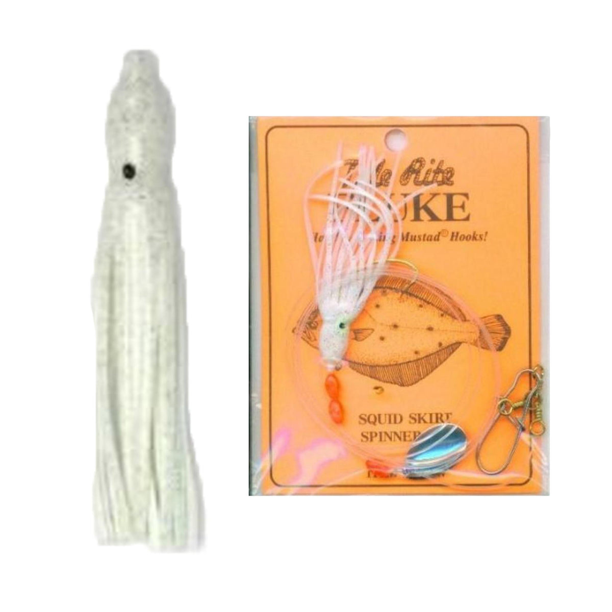 Tide Rite R563 Wide Gap Hook Squid Skirt Spinner Fluke Rig