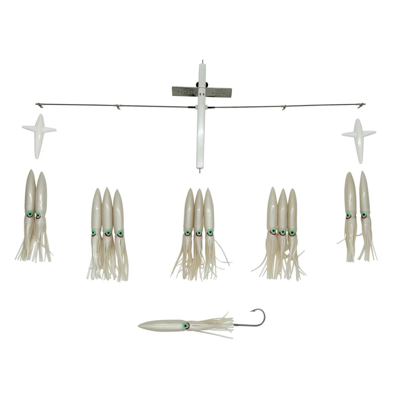 Carlson Offshore 36" Ultimate Bird Bar w/ 14 Fuku Squids