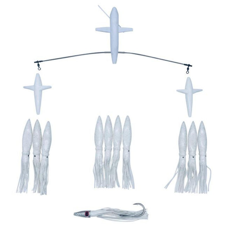 Chatter Lures Side Tracker 9" Floating Bulb Squid Splash Spreader Trolling Bars