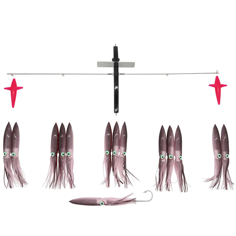 Carlson Offshore 36" Splash Bar w/ 7" Fuku Squids
