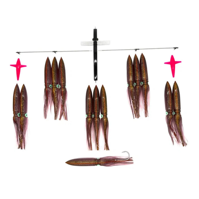 Carlson Offshore 36" Ultimate Bird Bar w/ 14 Fuku Squids