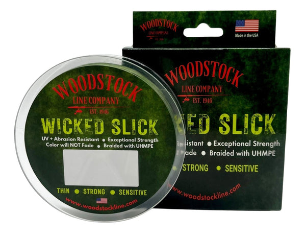 Woodstock Line Company Wicked Slick Braided Fishing Line (1200 yd Spoo — J&B Tackle Co