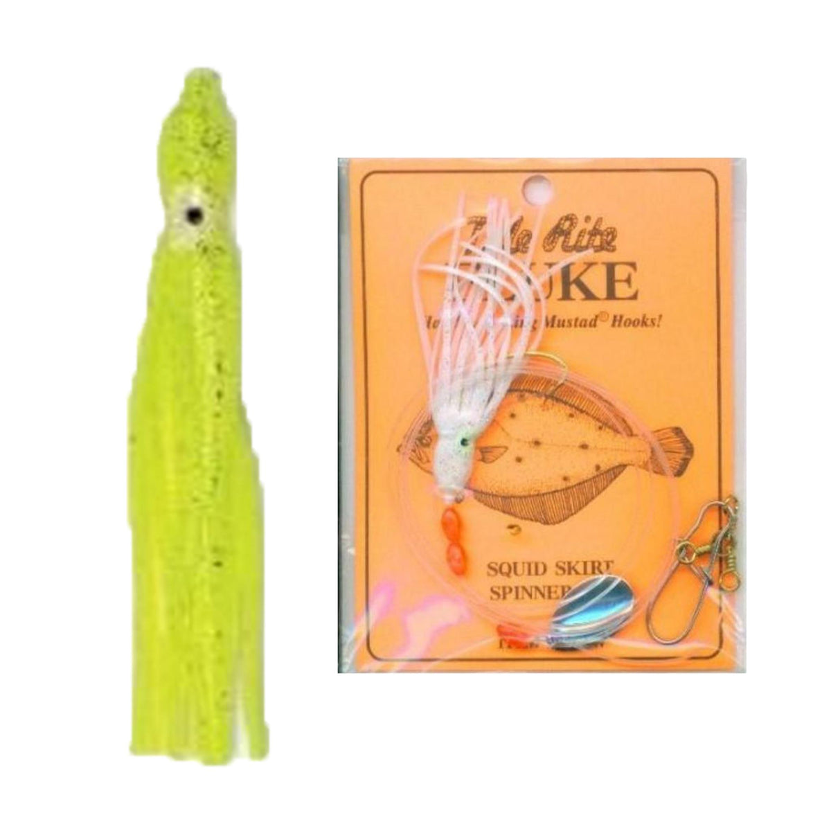 Tide Rite R563 Wide Gap Hook Squid Skirt Spinner Fluke Rig