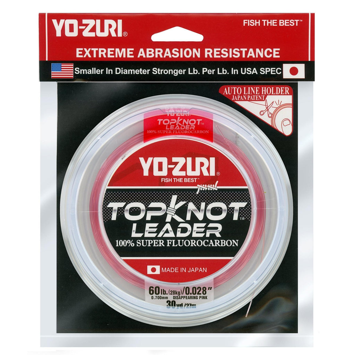 Yo-Zuri TopKnot Fluorocarbon Leader (30 yd Spools)
