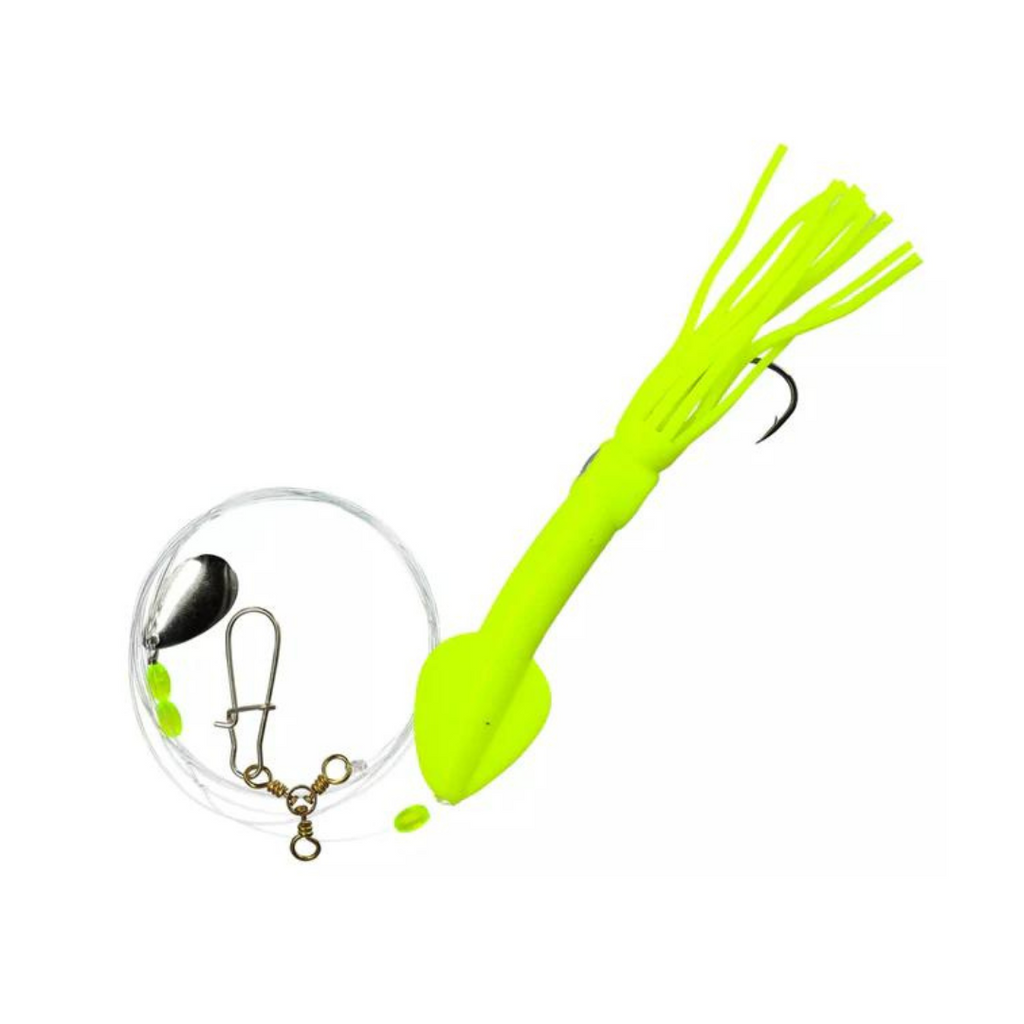 Tsunami Pre-Tied Fluke Spinning Rigs w/ Squid Bodies – J&B Tackle Co