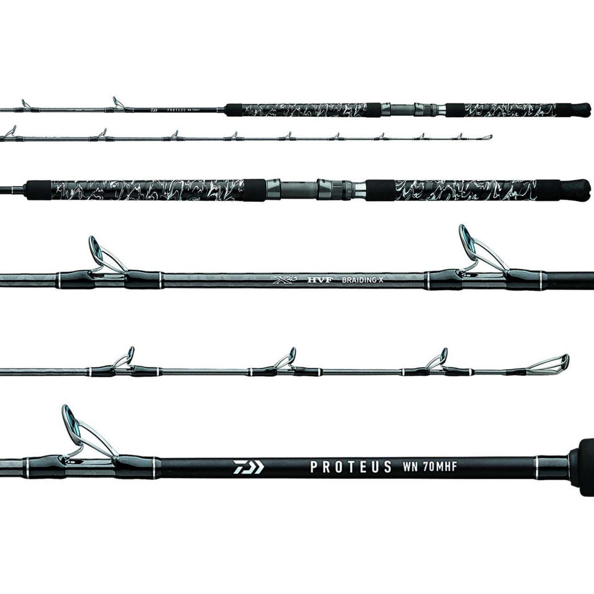 Daiwa Proteus Camo Winn Grip Conventional Rods