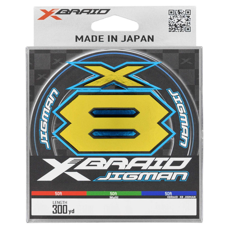 XBraid X8 Jigman Braided Line (300 yd Spools)