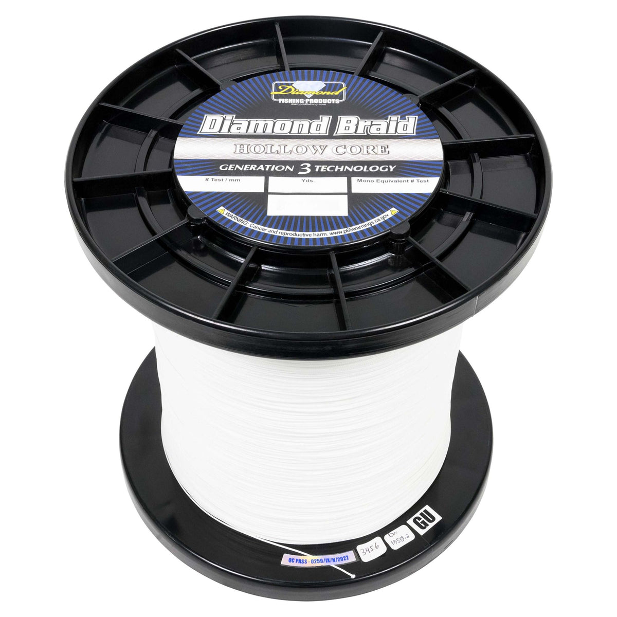 Diamond Braid Gen 3 Hollow Core Braided Line (3000 yd Spool)