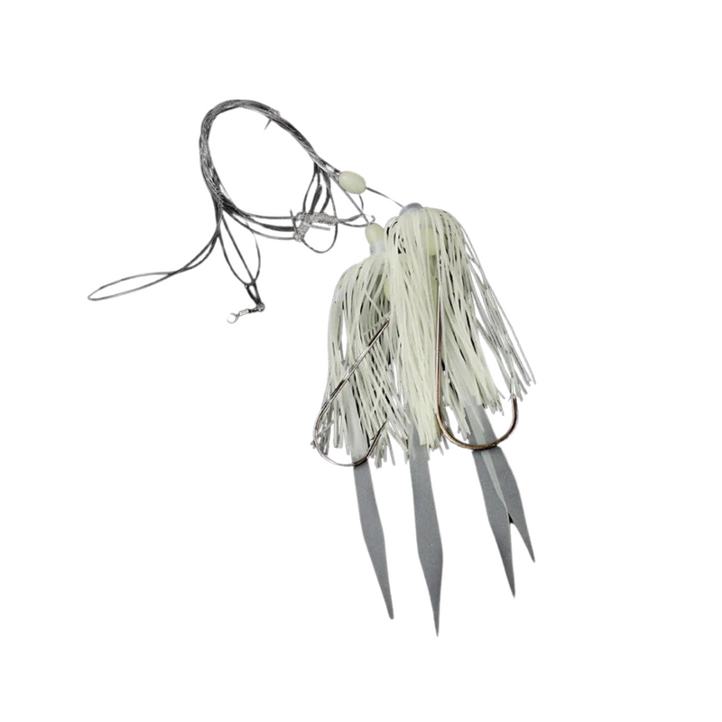 Jigging World Hi-Lo Silicon Skirt Fluke Rigs