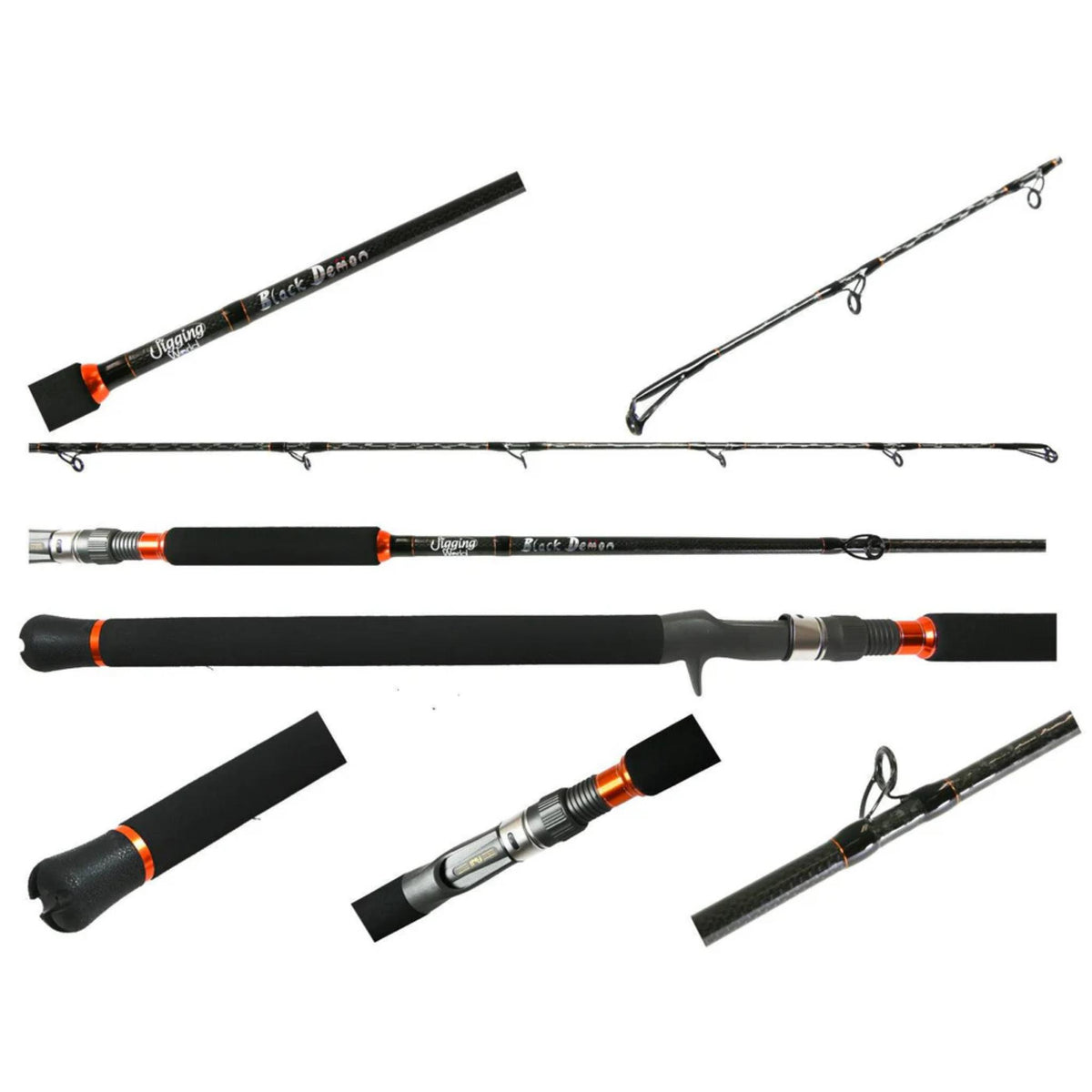 Jigging World Black Demon Conventional Jigging Rods
