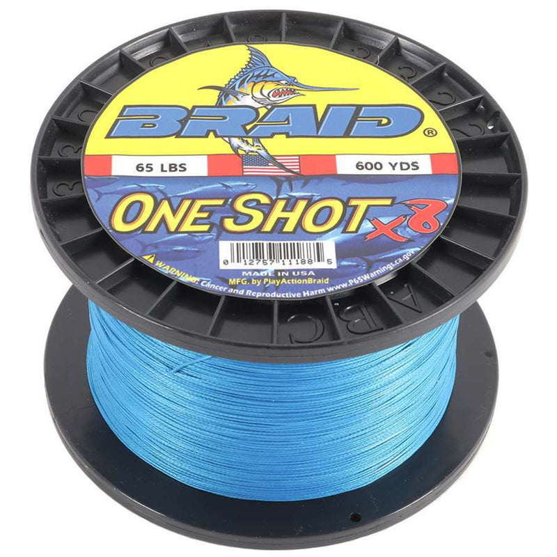 Playaction Braid One Shot Solid Braided Line (600 yd Spools)
