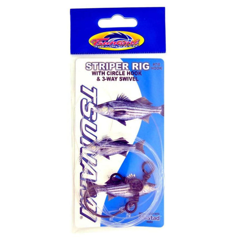 Tsunami Striper Rig w/ Circle Hook and 3-Way Swivel