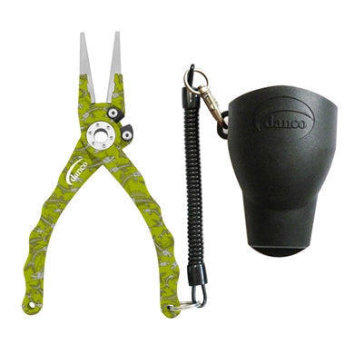 Danco Admiral Aluminum Fishing Pliers (Lime Fish Bones) JB Tackle