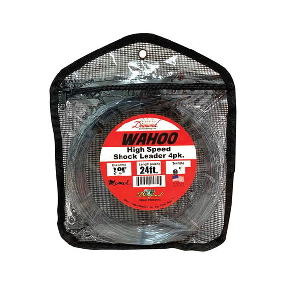 diamond fishing products wahoo lures Diamond Fishing Wahoo High Speed Shock Leaders - 150lb - 24ft