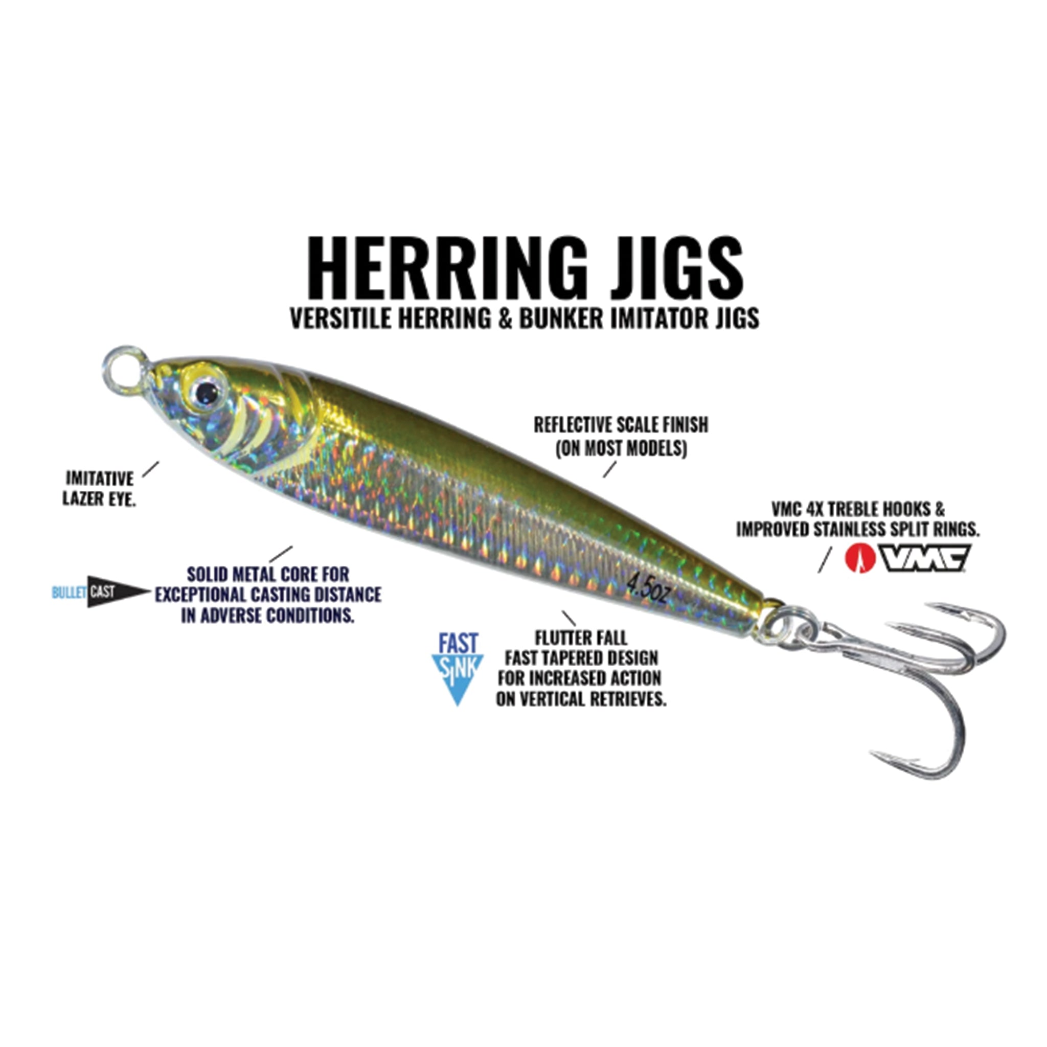 Hogy Herring Jig 3.5oz J&B Tackle Co