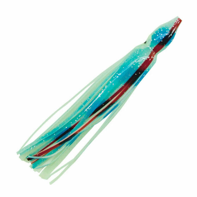 Boone 4.25in Squid Skirt (Blue/White) JB Tackle
