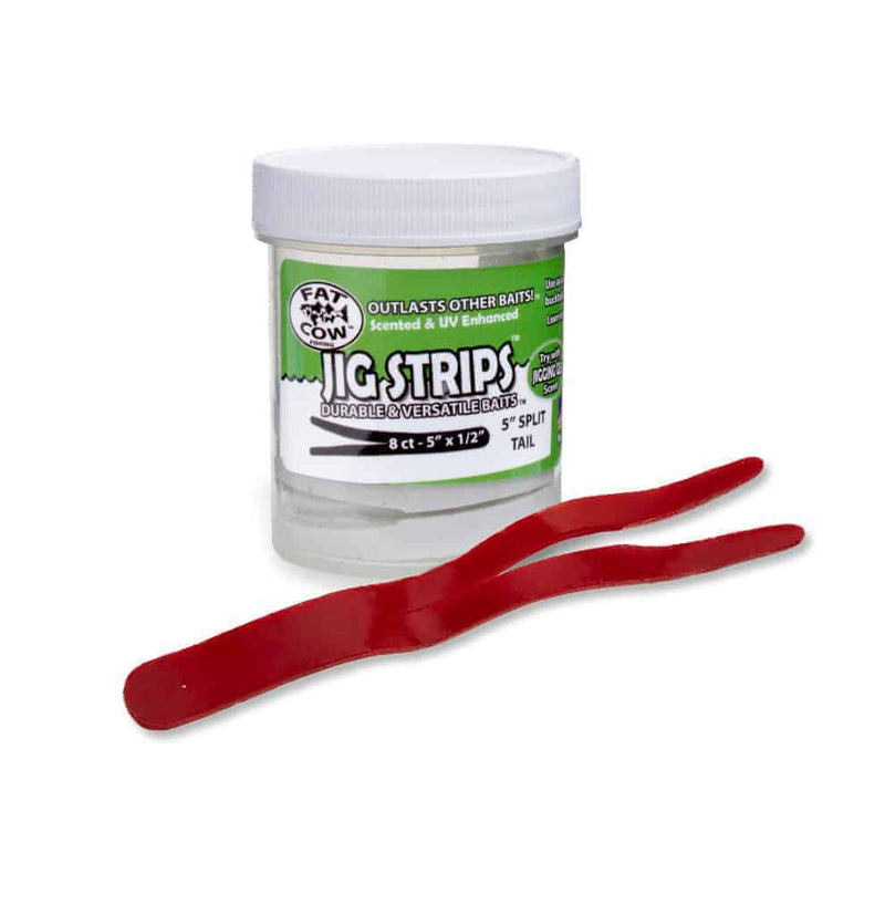 Fat Cow Jig Strips Split Tail