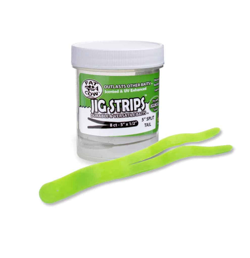 Fat Cow Jig Strips Split Tail